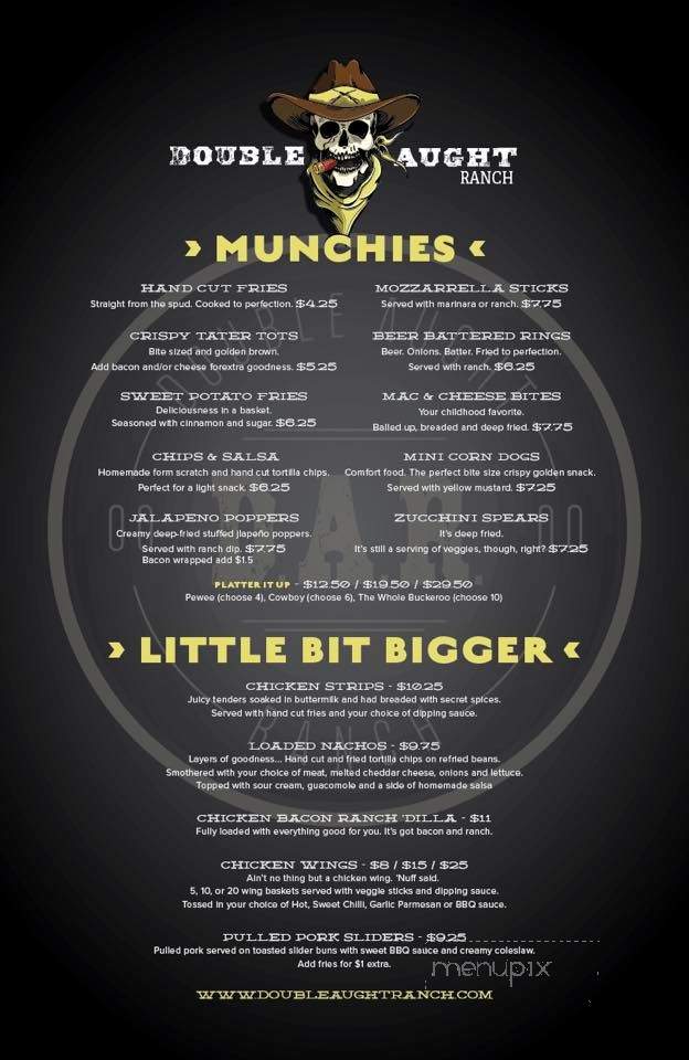 Double Aught Ranch - Canby, OR menu_pic