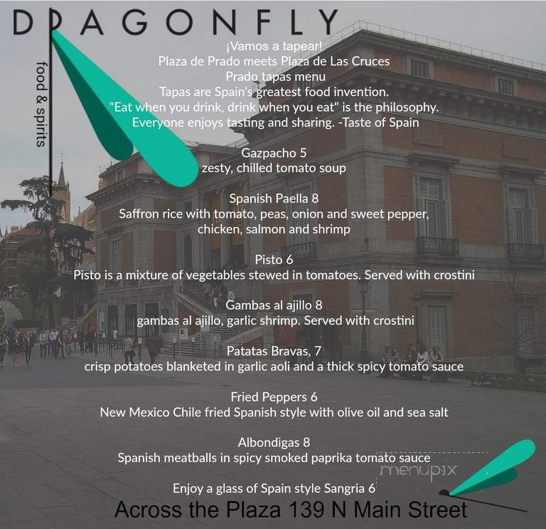 Dragonfly - Las Cruces, NM menu_pic