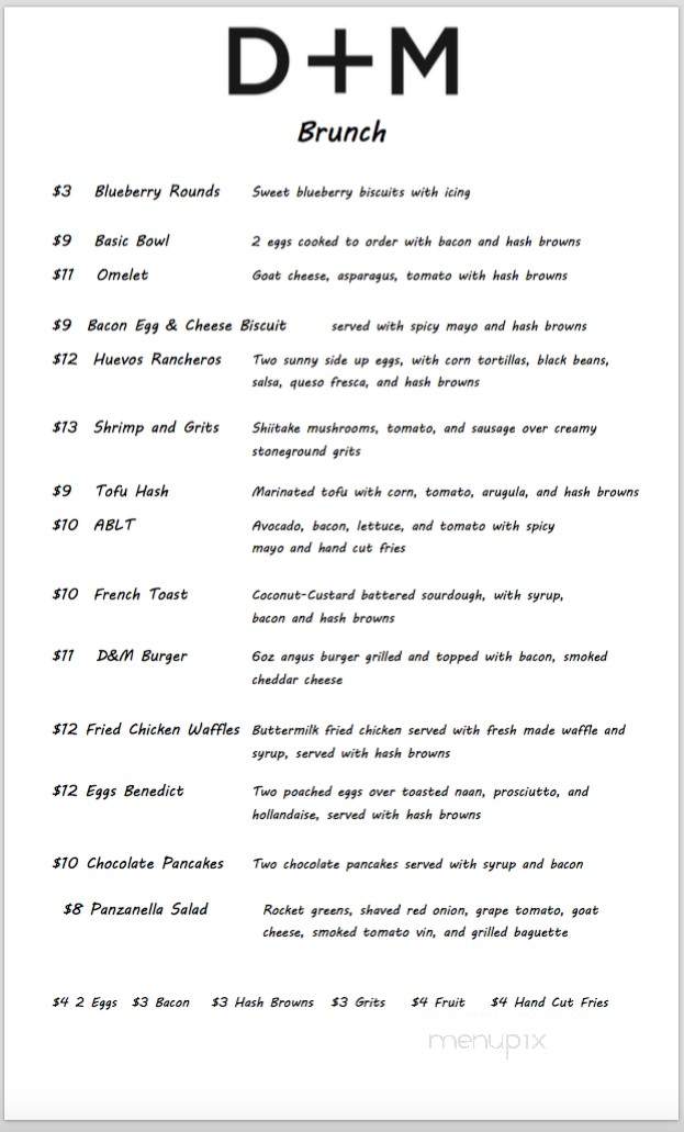 Dram + Morsel - Wilmington, NC menu_pic