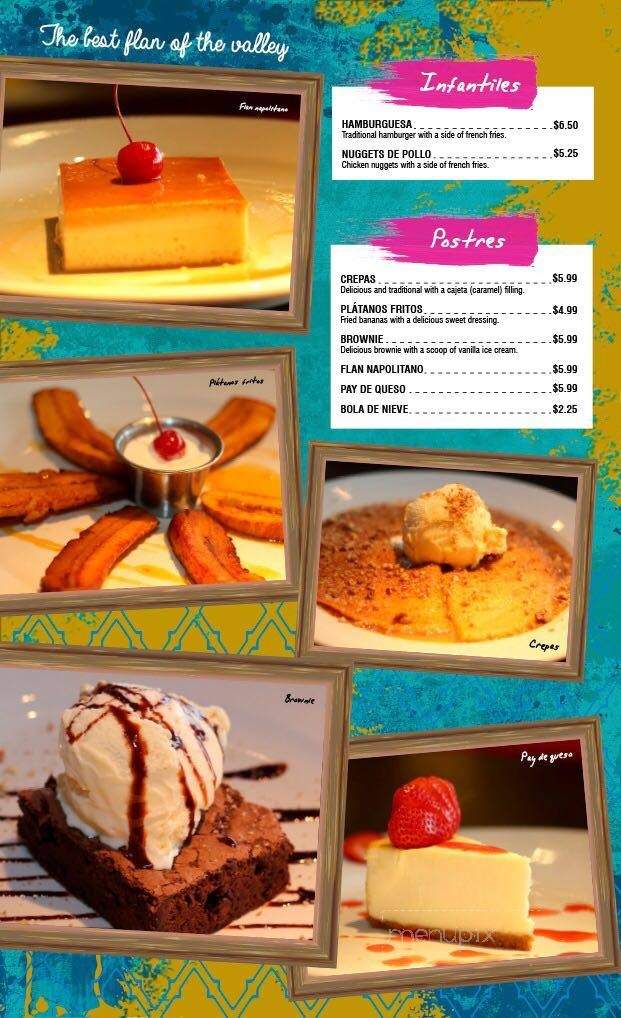 El Callejon de Los Millagros - McAllen, TX menu_pic