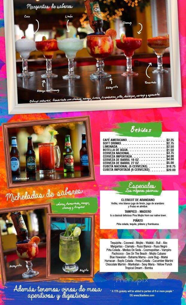 El Callejon de Los Millagros - McAllen, TX menu_pic
