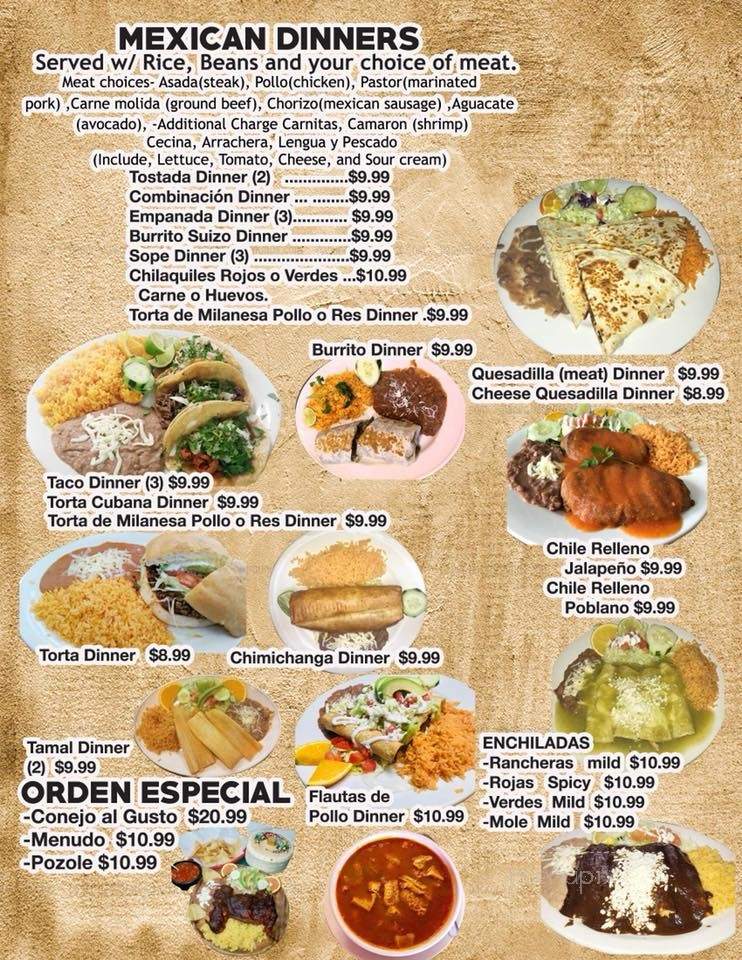 El Gordo Mexican Restaurant - Lakemoor, IL menu_pic