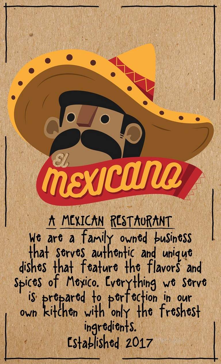 EL Mexicano - Sanford, ME menu_pic