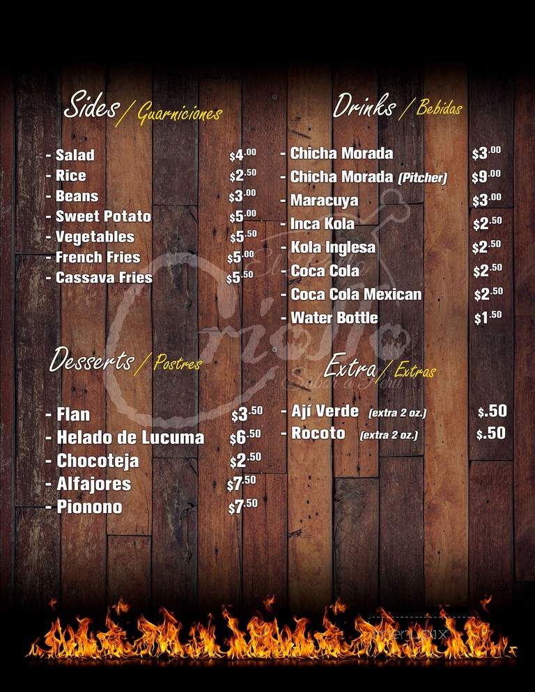 El Pollo Criollo - La Puente, CA menu_pic