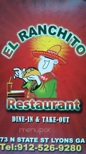 El Ranchito - Lyons, GA menu_pic