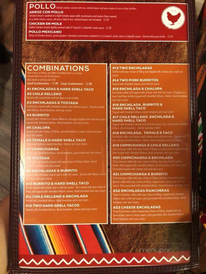 El Tequila Restaurant Spooner - Spooner, WI menu_pic
