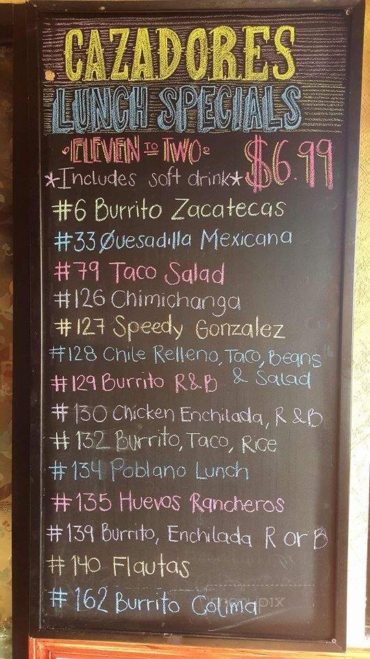 El Vaquero Mexican Restaurant - Blue Ash, OH menu_pic