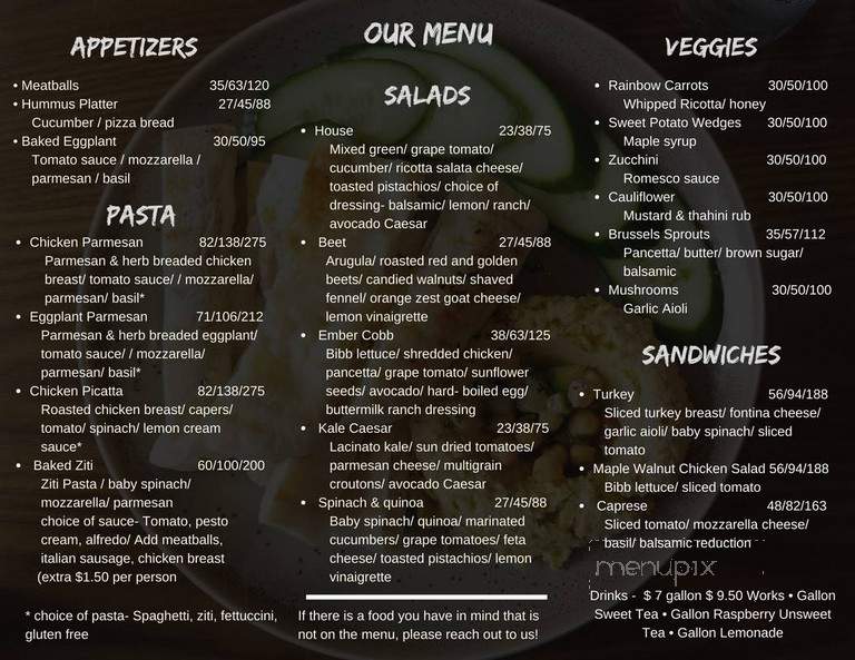 Ember Wood Fired Kitchen - Mount Pleasant, SC menu_pic