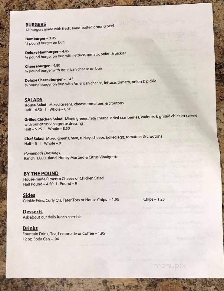 Esters Farm Cafe & Catering - Park City, KY menu_pic