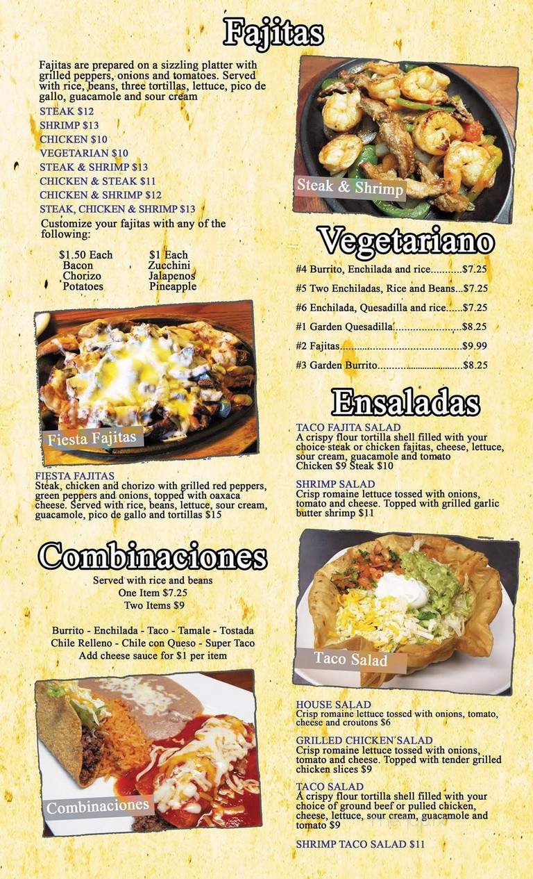 Fiesta Mexican Restaurant - Adel, IA menu_pic