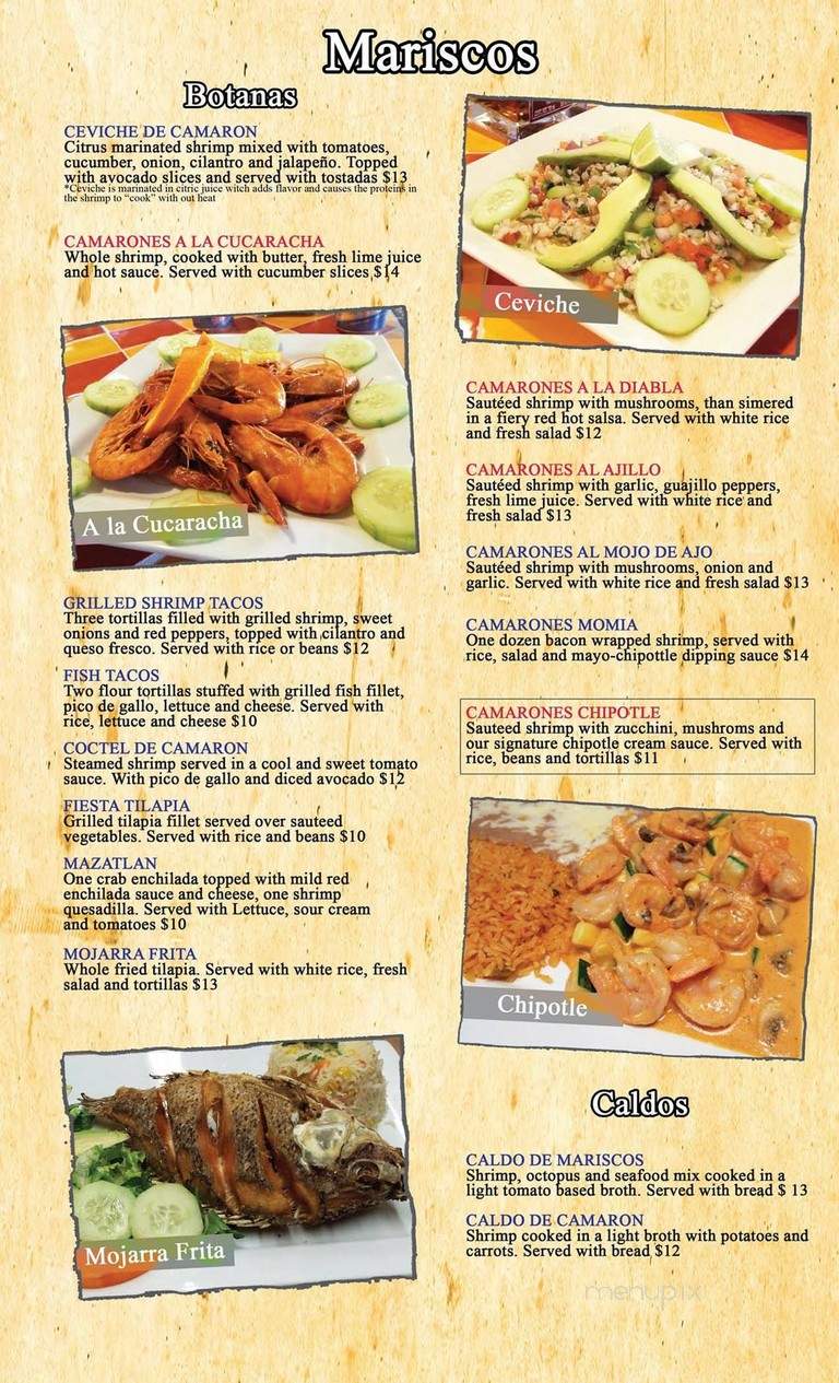 Fiesta Mexican Restaurant - Adel, IA menu_pic