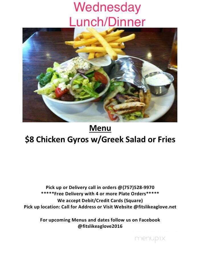 Fits Like A Glove - Newport News, VA menu_pic