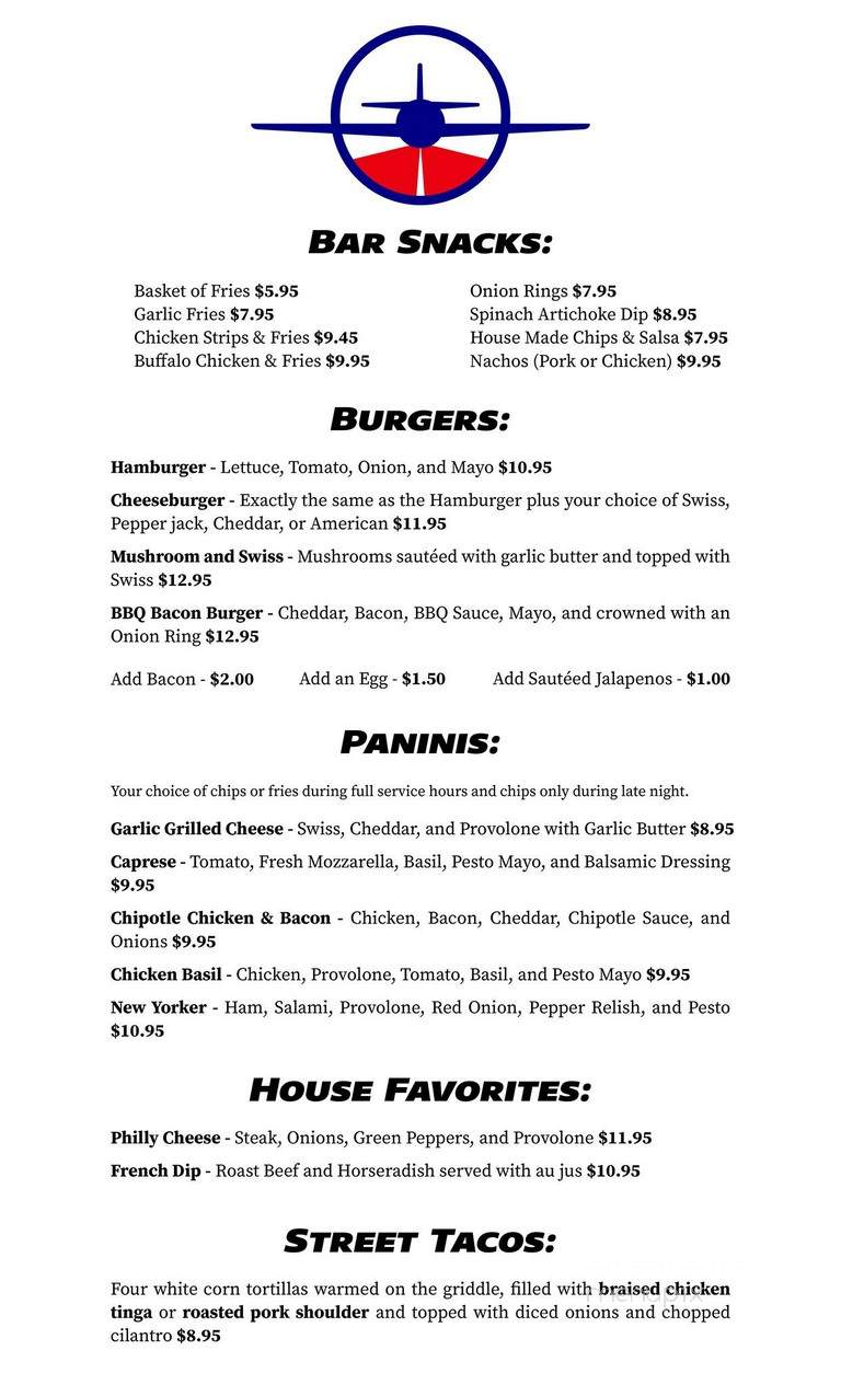 Flight Path - Burien, WA menu_pic