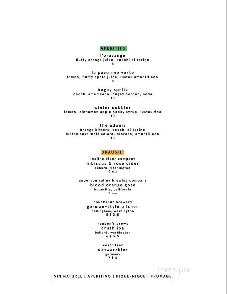 Gainsbarre - Bellingham, WA menu_pic