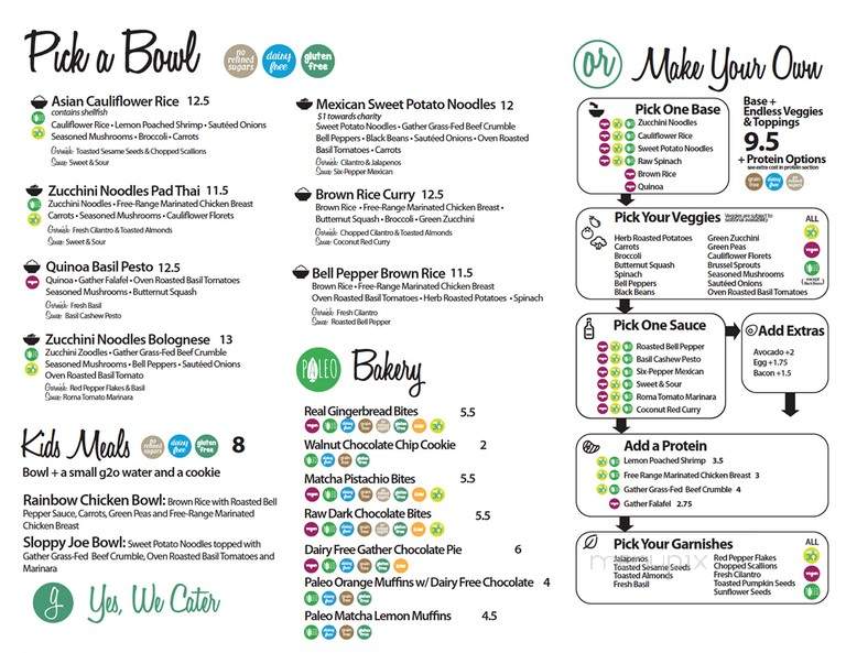 Gather Kitchen - Dallas, TX menu_pic