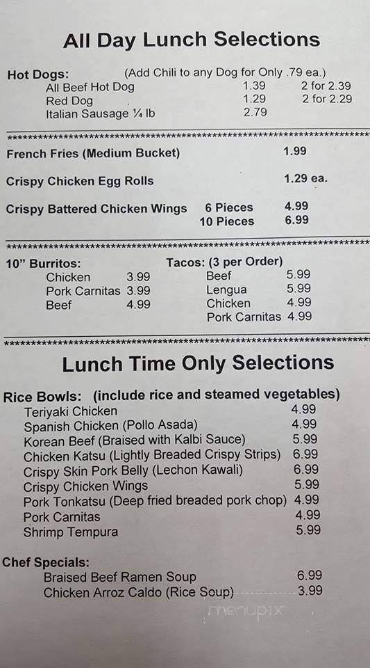 Grab Hot Meals - Clayton, NC menu_pic