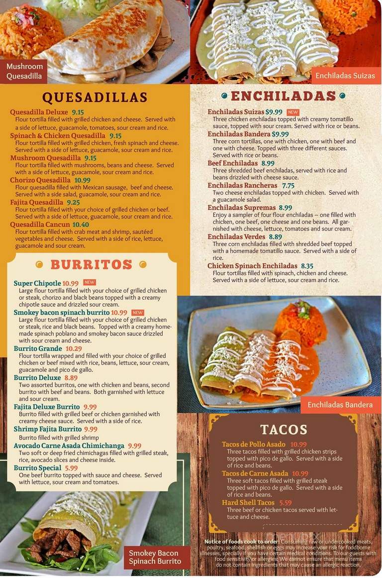 Gran Ranchero Mexican Restaurant - Marietta, OH menu_pic