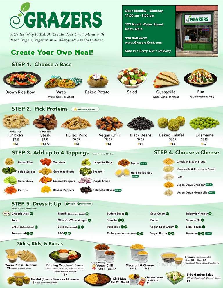 Grazers - Cleveland, NC menu_pic