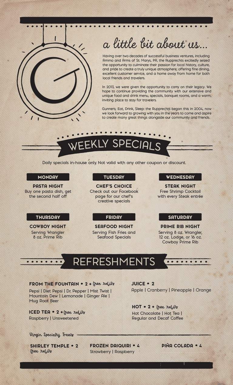 Gunner's - Marion, IN menu_pic