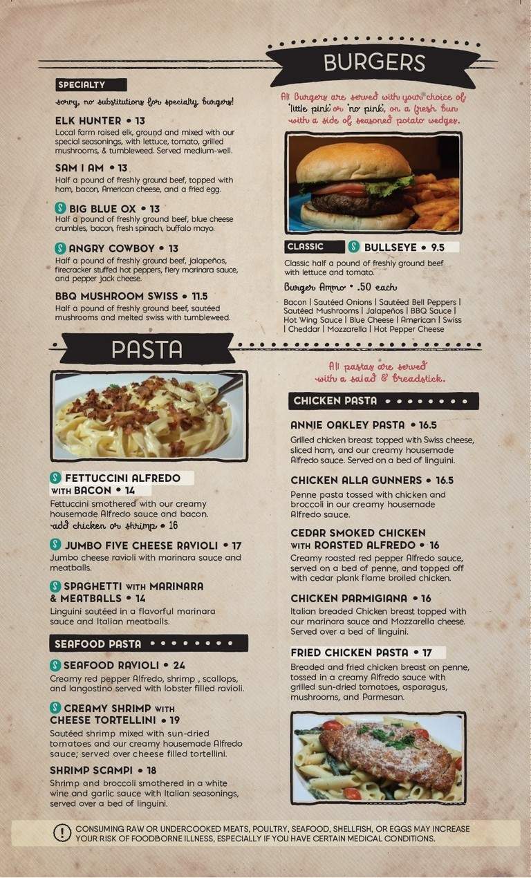 Gunner's - Marion, IN menu_pic