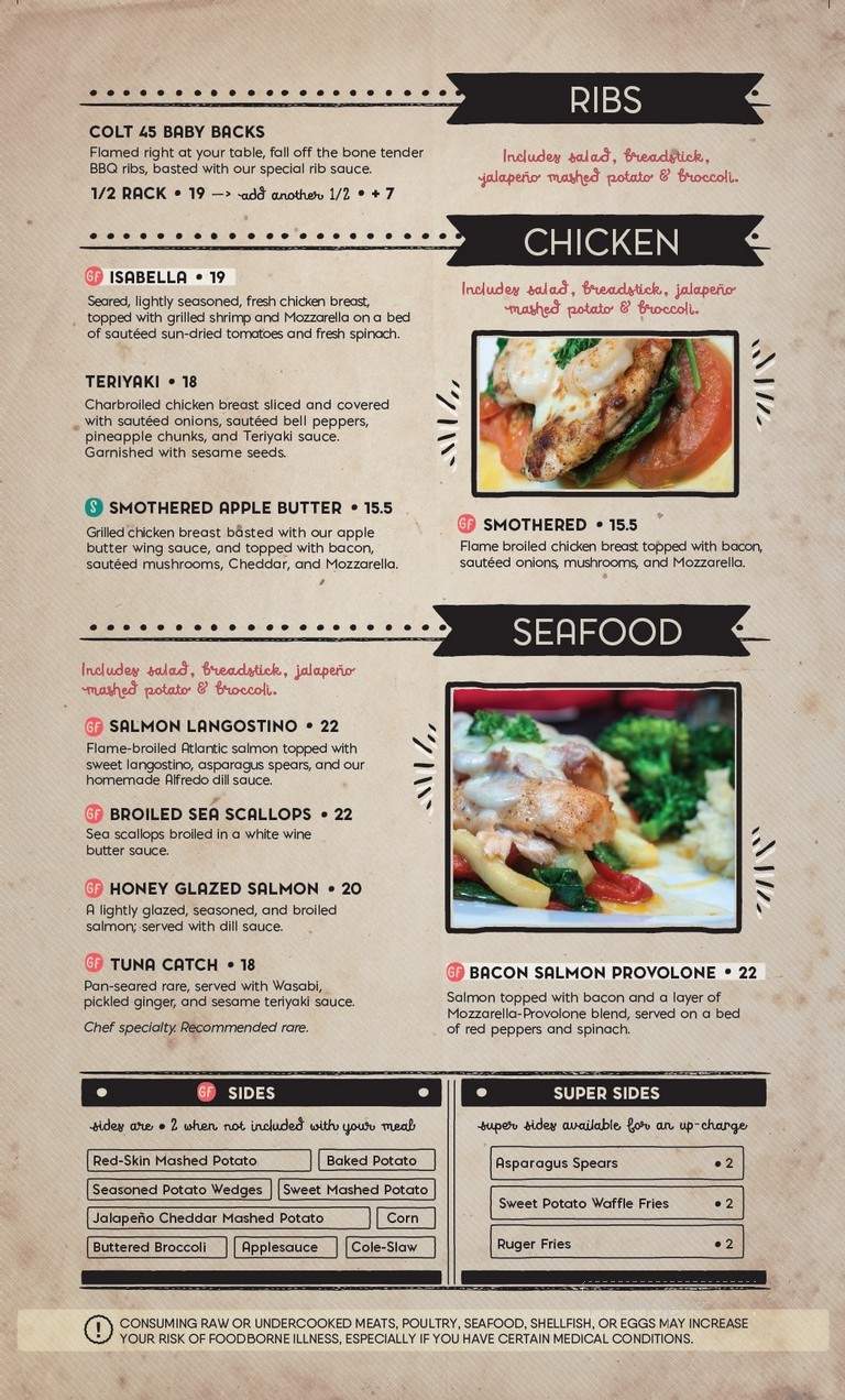 Gunner's - Marion, IN menu_pic