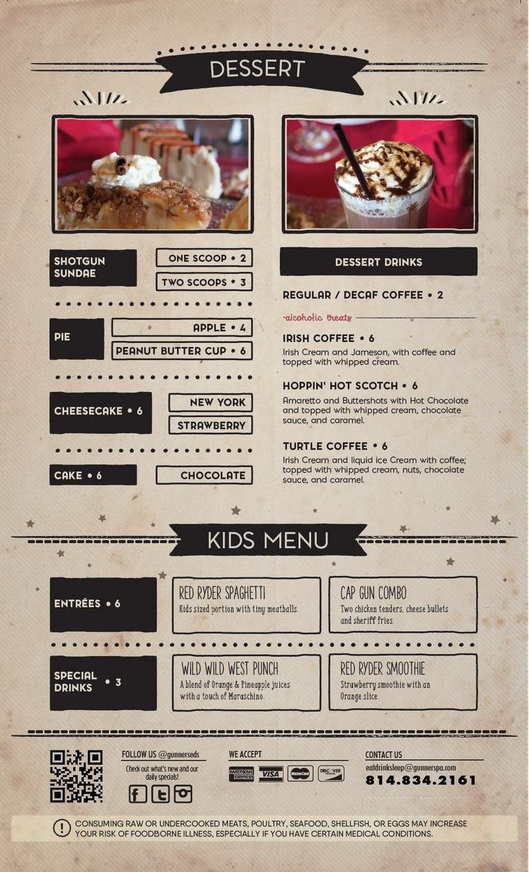 Gunner's - Marion, IN menu_pic