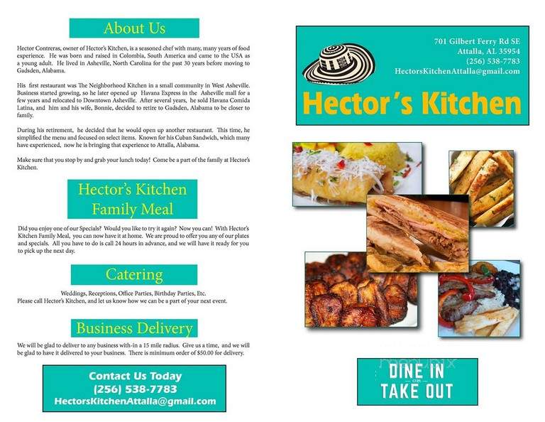Hector's Kitchen - Gadsden, AL menu_pic