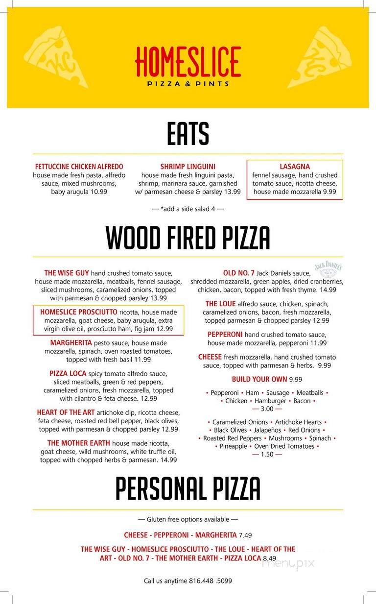 Homeslice Pizza & Pints - Kansas City, MO menu_pic