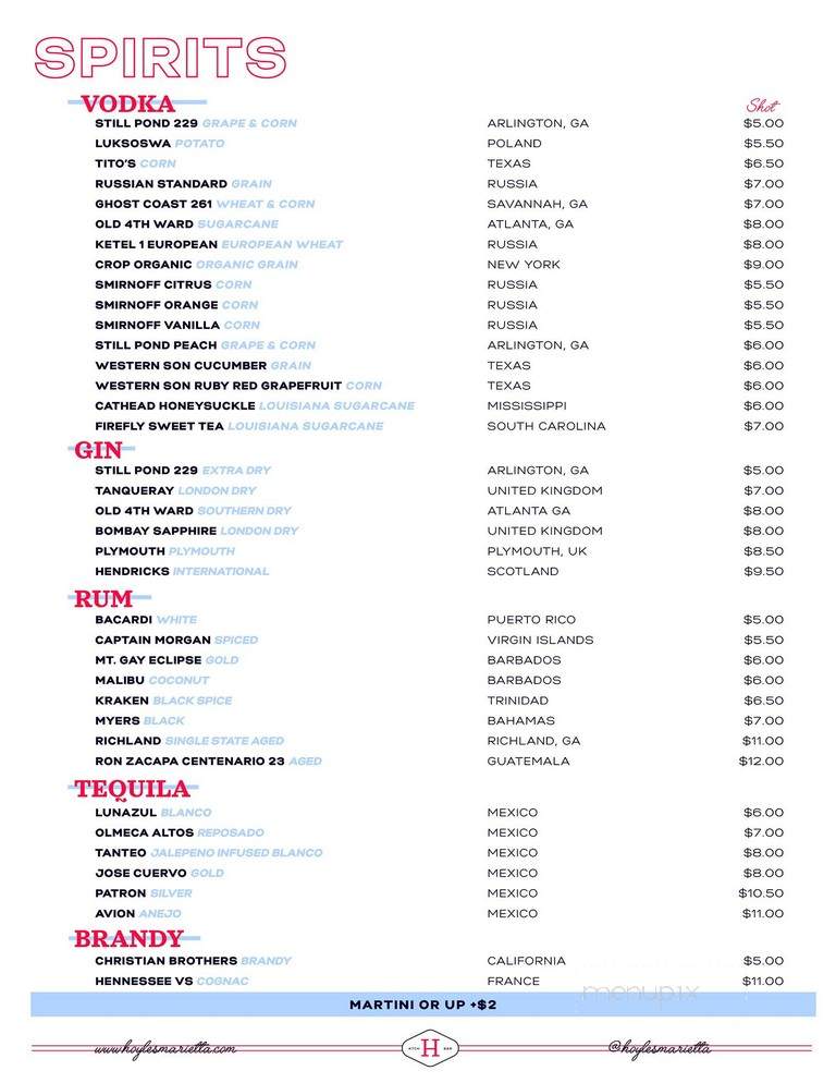 Hoyle's Kitchen & Bar - Marietta, GA menu_pic