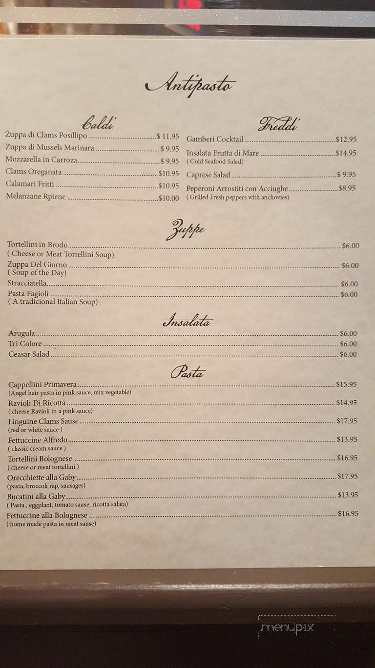 I Gemelli Ristorante - Woodland Park, NJ menu_pic
