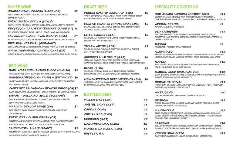 IL Granaio - Phoenixville, PA menu_pic
