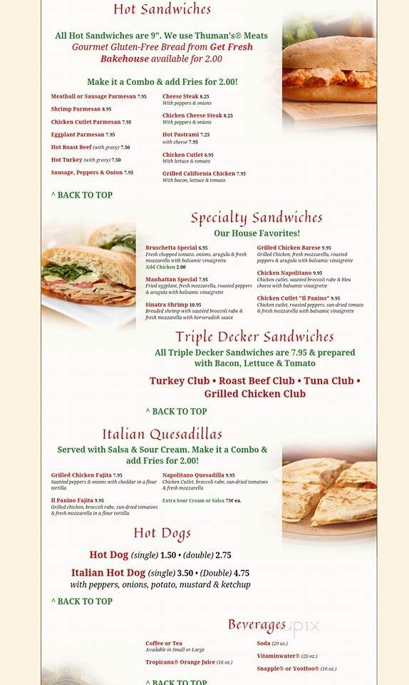 IL Panino Pizzeria - Fairfield, NJ menu_pic