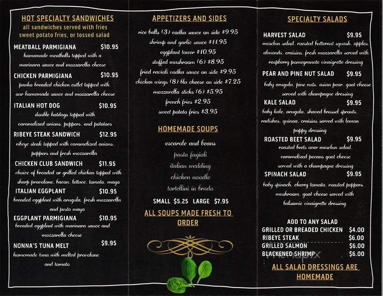 Il Piatto Bistro - Totowa, NJ menu_pic