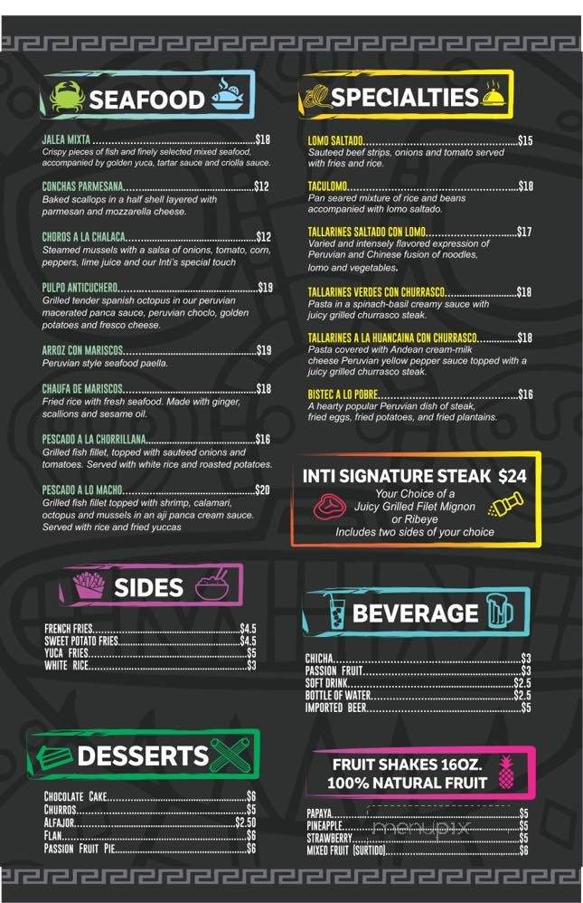 Inti Sandwich - West Palm Beach, FL menu_pic