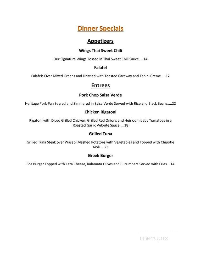 Iron Hills Tavern - Ledgewood, NJ menu_pic