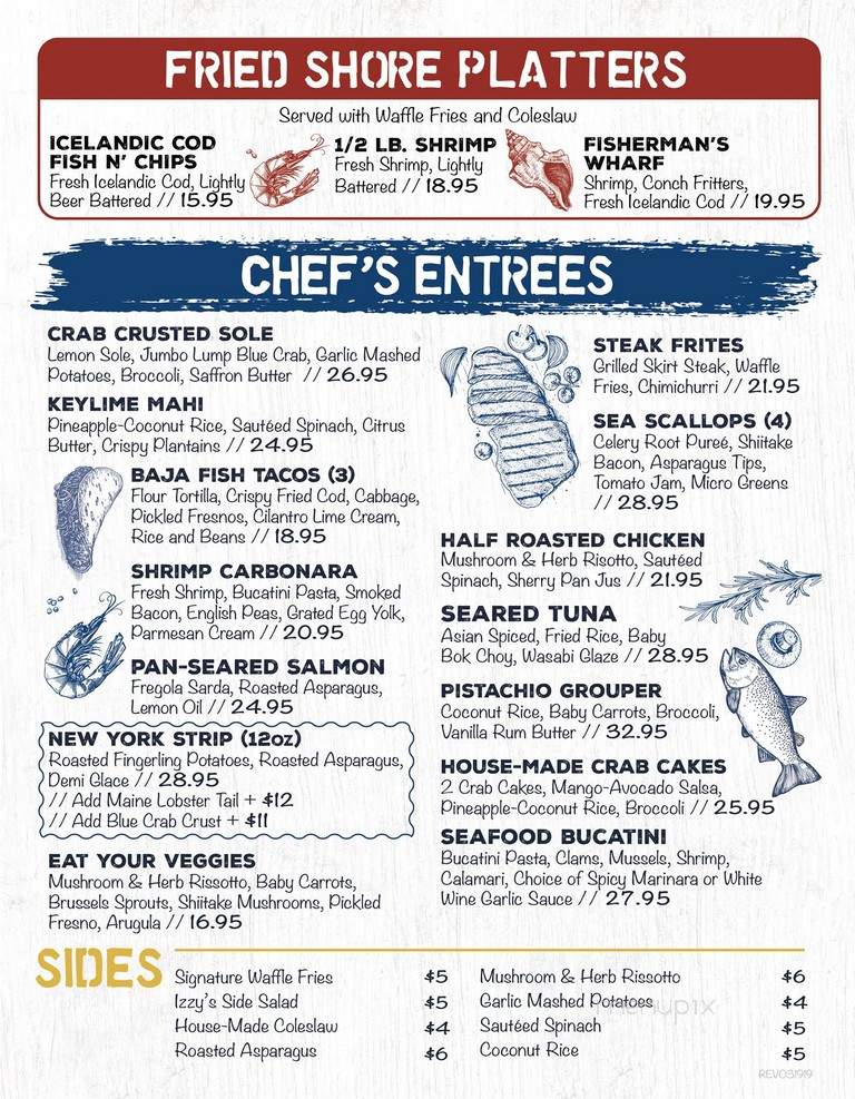 Izzy's Fish & Oyster - Fort Myers, FL menu_pic