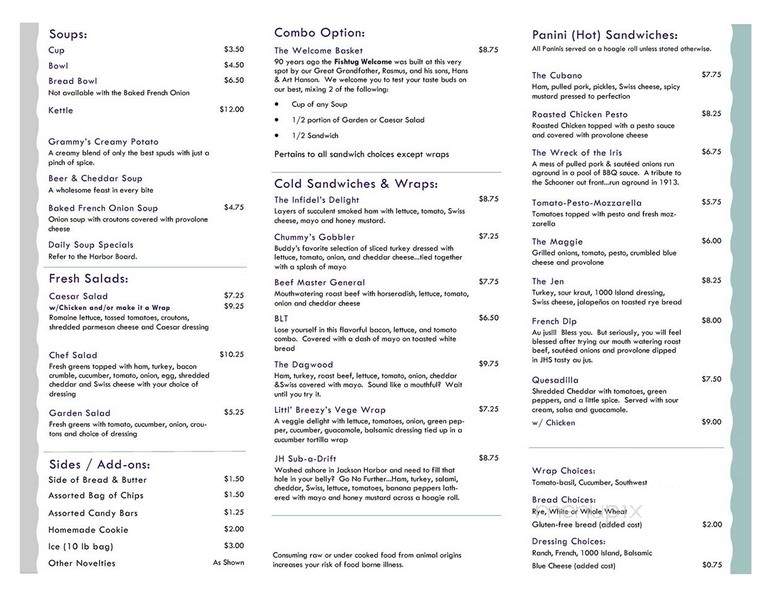 Jackson Harbor Soup - Washington, WI menu_pic