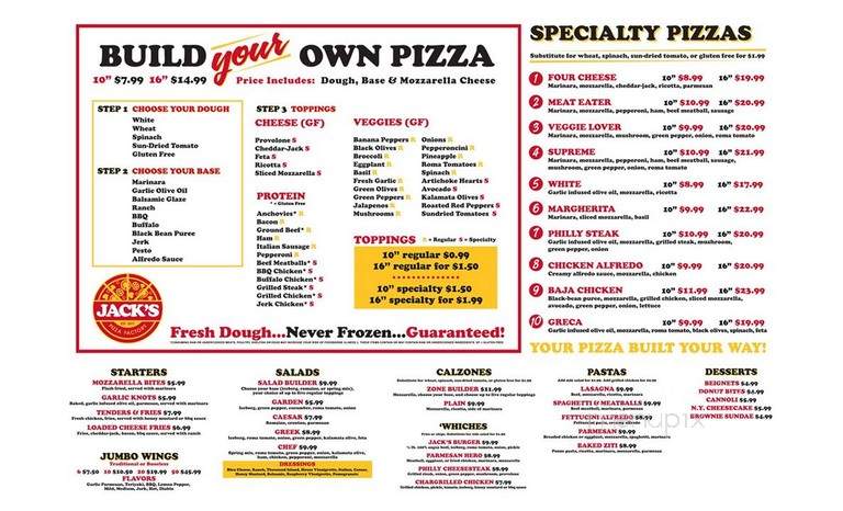 Jack's Pizza Factory - Alpharetta, GA menu_pic