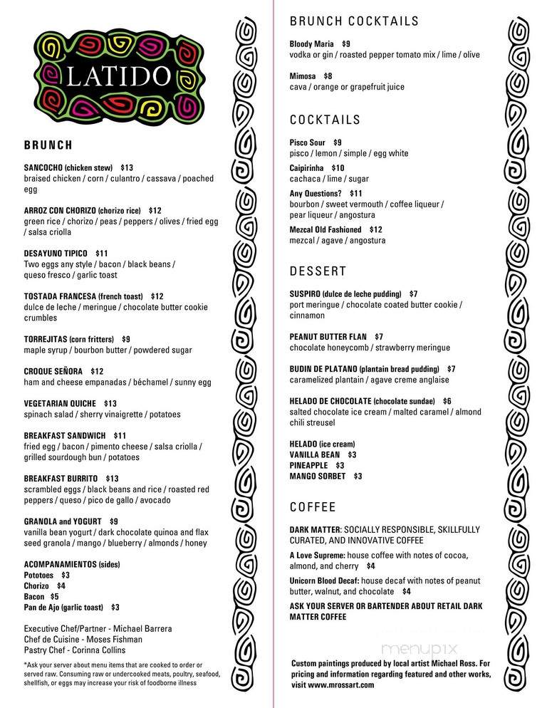 Joebar - Hazel Park, MI menu_pic