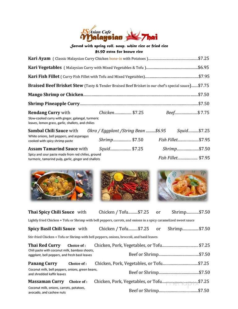 J's Asian Cafe - Alpharetta, GA menu_pic