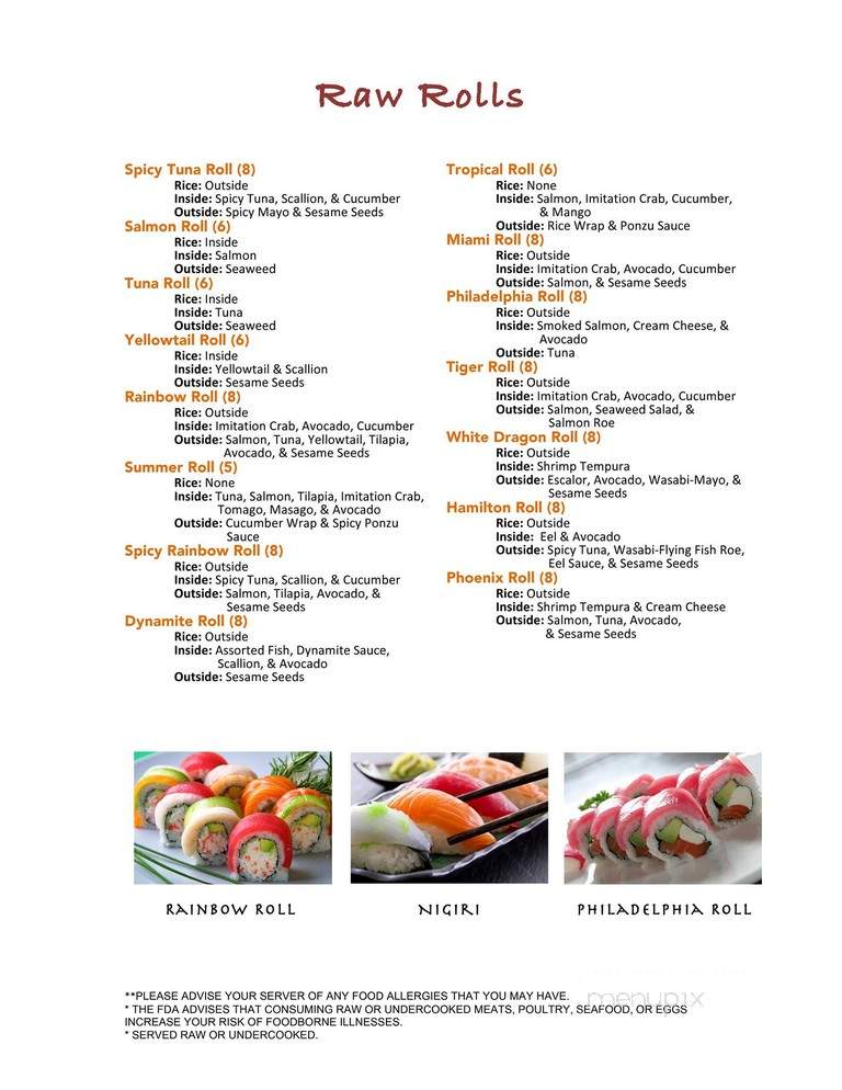 J's Asian Cafe - Alpharetta, GA menu_pic