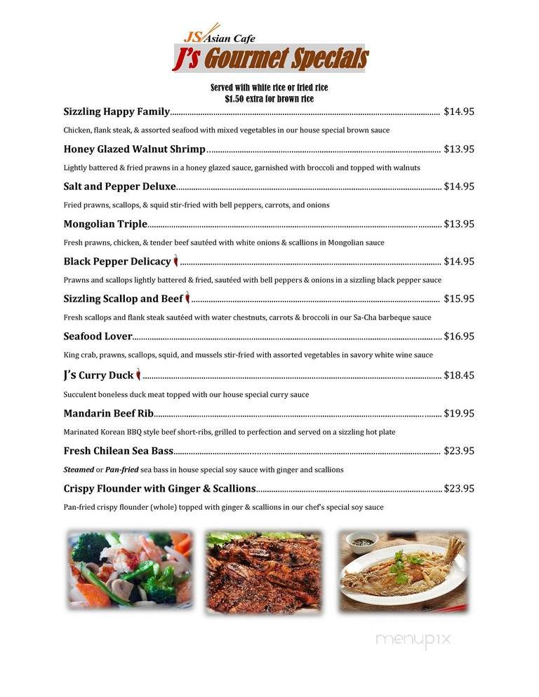 J's Asian Cafe - Alpharetta, GA menu_pic