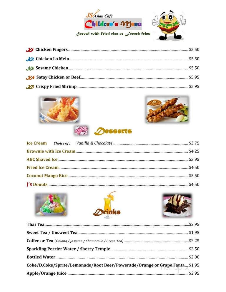 J's Asian Cafe - Alpharetta, GA menu_pic