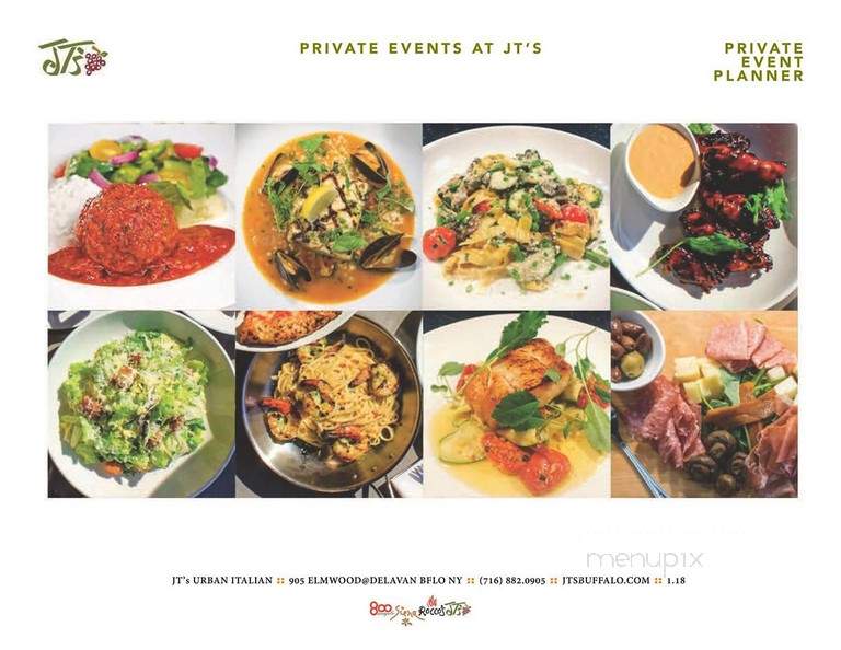 Jt's Urban Italian - Buffalo, NY menu_pic