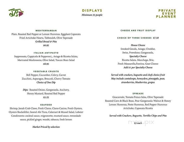 Jt's Urban Italian - Buffalo, NY menu_pic