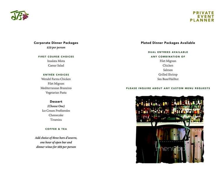 Jt's Urban Italian - Buffalo, NY menu_pic