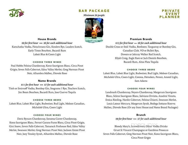 Jt's Urban Italian - Buffalo, NY menu_pic