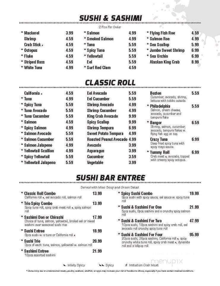 Kashi Japanese Steakhouse & Sushi - Bangor, ME