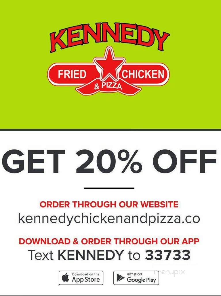 Kennedy Fried Chicken And Pizza - Bronx, NY menu_pic