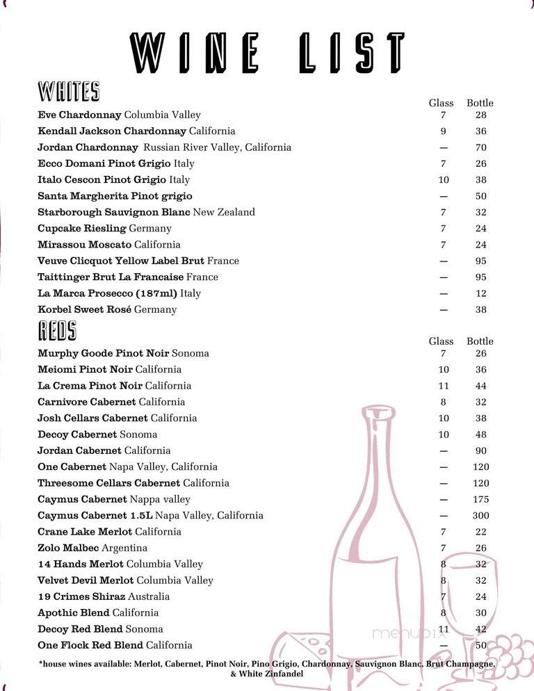 King's - Oxford, MS menu_pic
